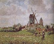 Camille Pissarro Belgium, a large windmill Germany oil painting artist